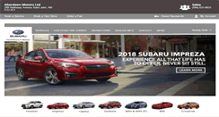 Desktop Screenshot of aberdeen.subarudealer.ca