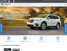 Tablet Screenshot of fredericton.subarudealer.ca