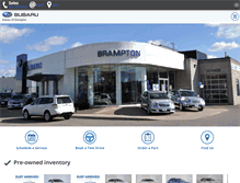 Tablet Screenshot of brampton.subarudealer.ca